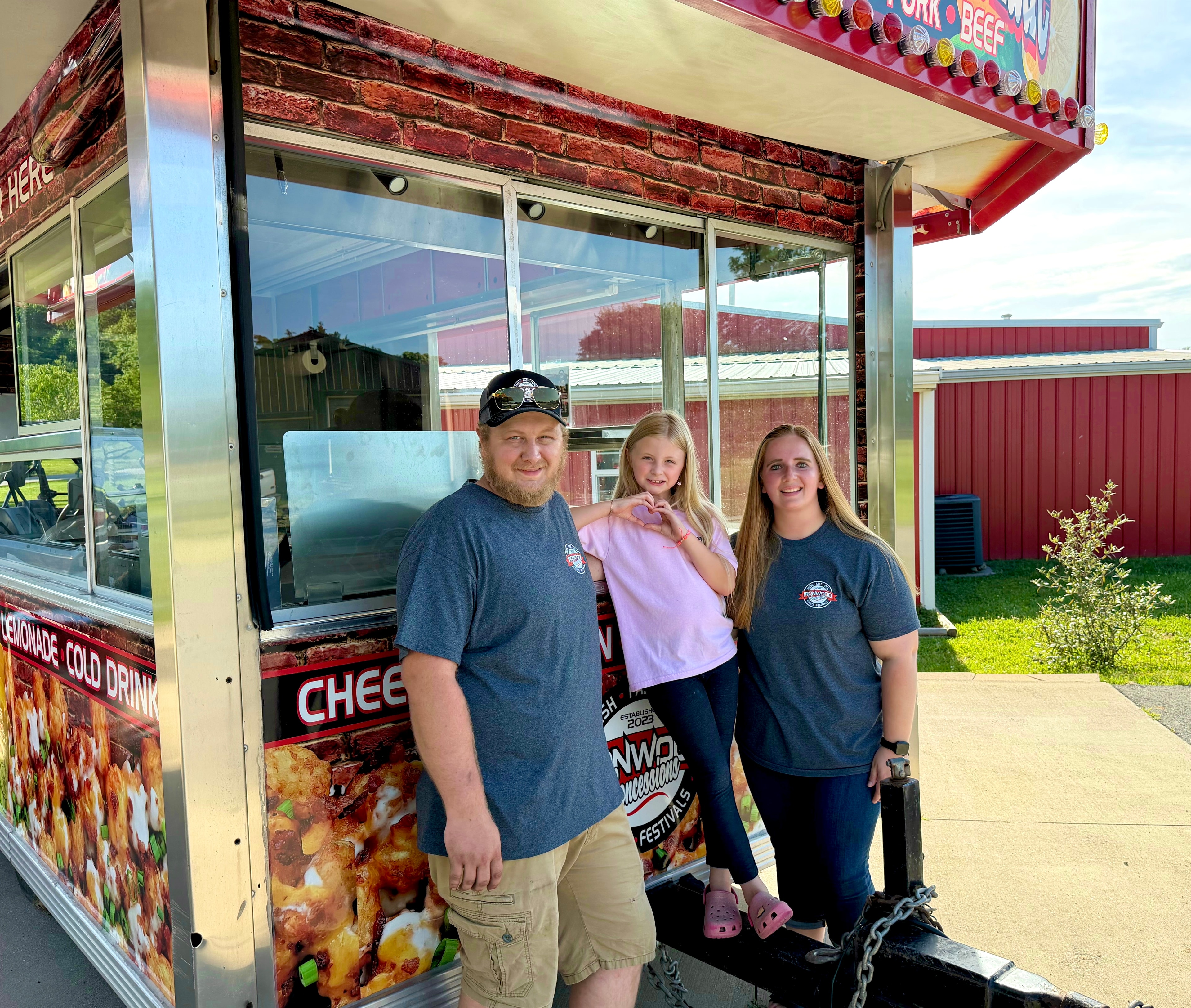Ben, Megan and BonniReigh — the Ironwood Concessions family